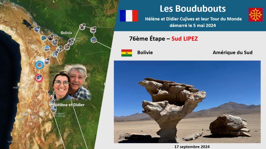 76ème Étape des Boudubouts en BOLIVIE - Paysages sublimes de Sud LIPEZ