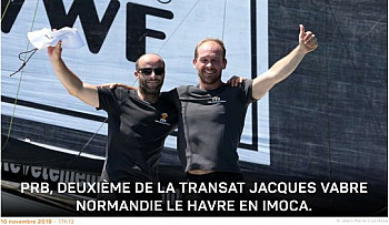 15ème jour Transat Jacques VABRE 2019: arrivée des 3 premiers IMOCA  le dimanche 10 novembre APIVIA 1er @TransatJV_fr @ApiviaVoile @ApiviaMutuelle