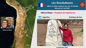 69ème Étape des Boudubouts en Argentine - le Tropique du Capricorne dans la « quebrada de las señoritas »