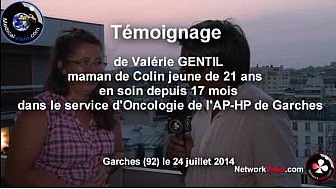 AP-HP de Garches Témoignage de Valérie  maman de Colin 21 ans malade en soins à Garches depuis 17 mois ...