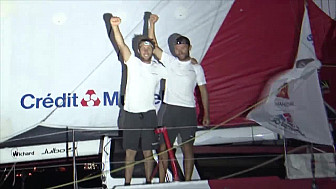 Transat Jacques Vabre 2019 : Ian Lipinski et Adrien Hardy sur Credit Mutuel vainqueur en Class40  @TransatJV_fr @ianlipinski @CreditMutuel #Class40