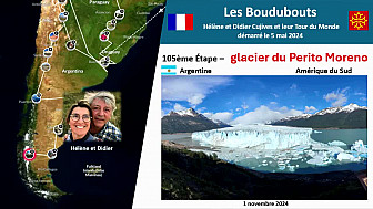 Acteurs-Locaux 'Les Boudubouts' 105ème étape en Argentine - découverte du glacier du Perito Moreno