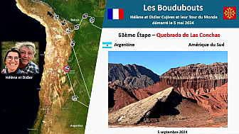 Acteurs-Locaux 'Les Boudubouts' 61ème Étape en Argentine - à la Quebrada de Las Conchas