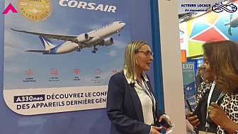 TV Locale Paris - la Compagnie Aérienne CORSAIR présente au Salon du Tourisme IFTM